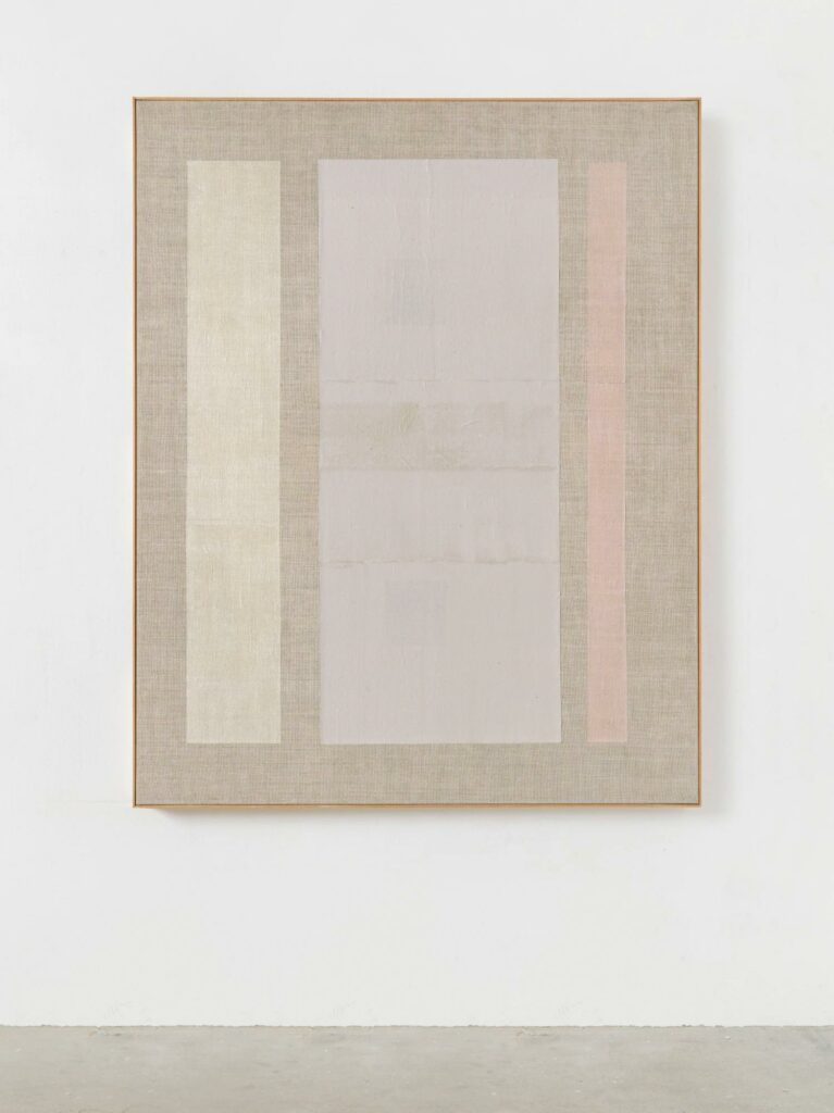 Kim Bartelt, Domenico, 2024, paper on linen, 150cm x 120cm © The Artist, Image Courtesy Cadogan Gallery