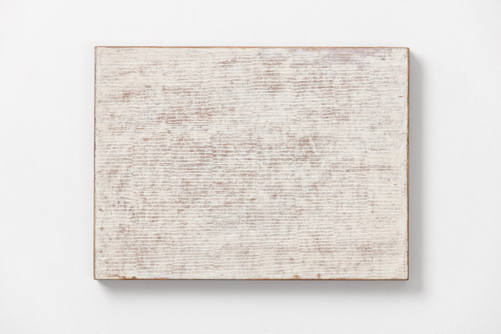 David Quinn, verse (series), 2020, mixed media on paper on plywood, 23 x 31 cm © The Artist