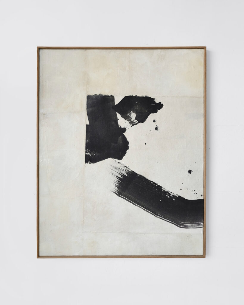 Alexandra Yan Wong, Untitled 01 (Black on White) 100x80cm on view at gallery 57 © The Artist