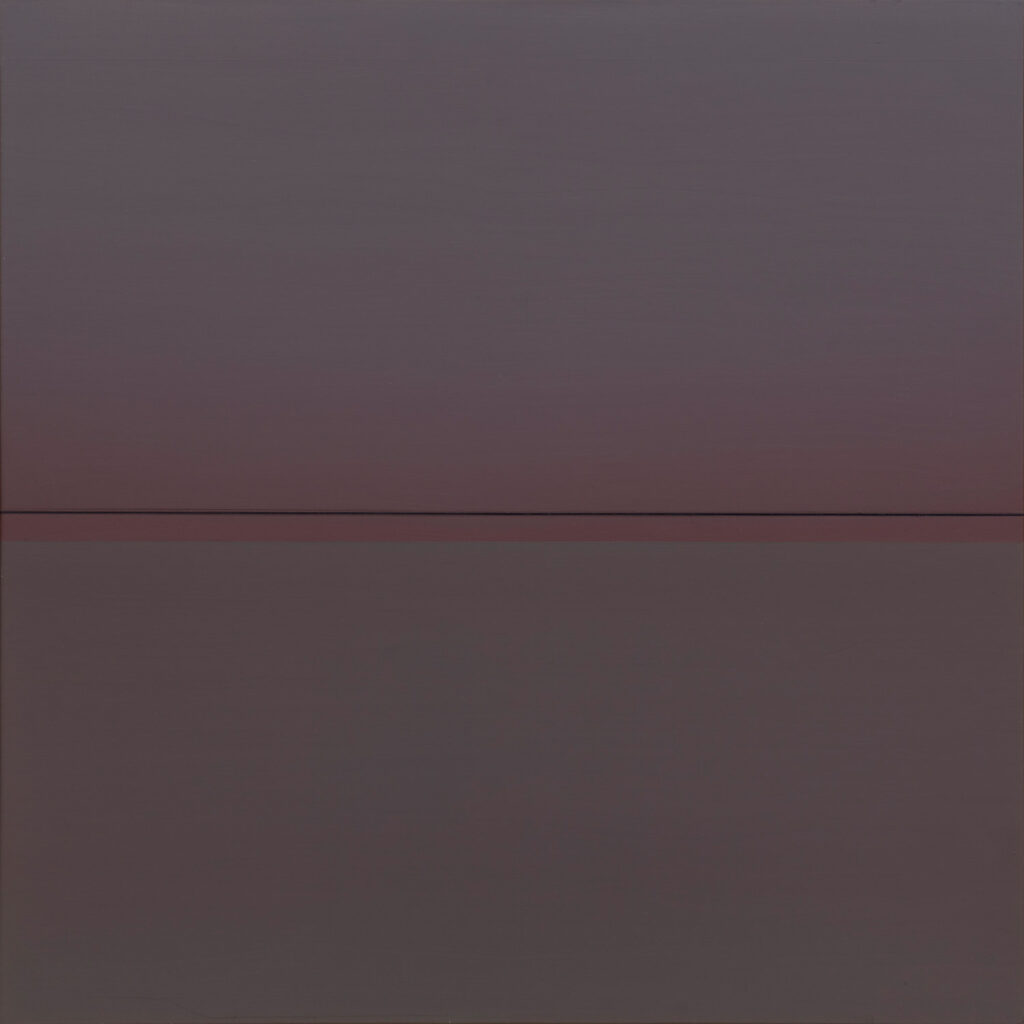 Ulrich Erben, Festlegung des Unbegrenzten (Grau Rot) [Definition of the Unlimited (Gray Red)], 2024 © Ulrich Erben, Courtesy Bastian