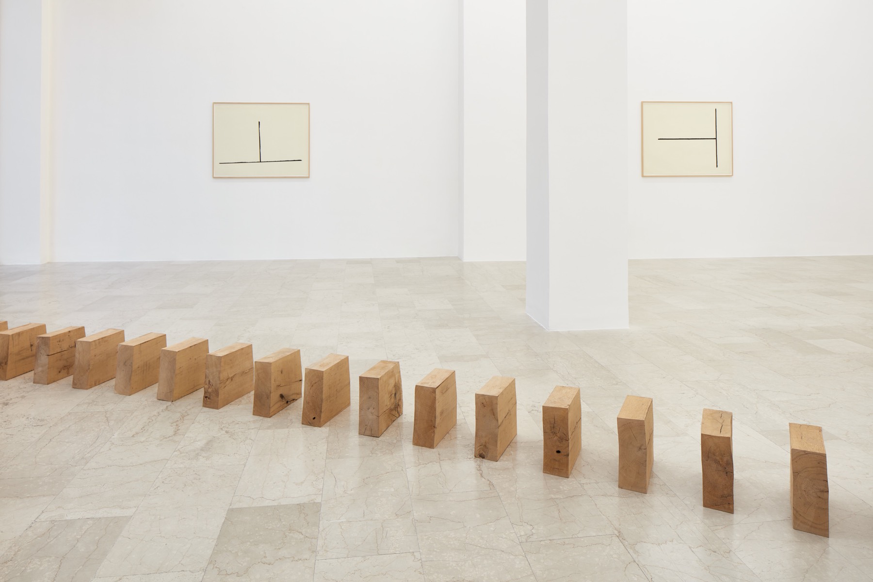 Richard Nonas, 2024, Installation view, P420, Bologna © Image Courtesy P420, Bologna, Photo credit Carlo Favero
